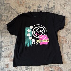 Blink-182 Logo Graphic Black Short Sleeve Tee
